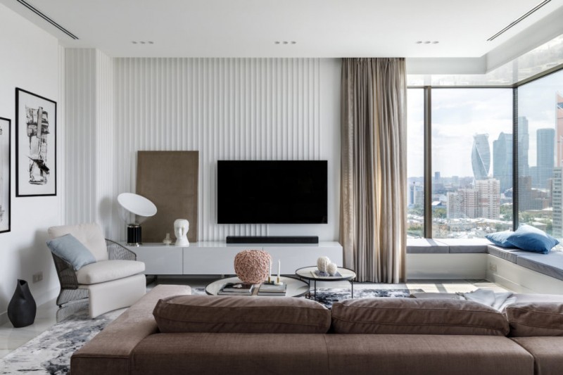 Квартира в московской новостройке, 160 м²