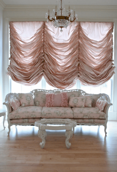 Французские шторы (60+ фото): королевская роскошь в каждой складке