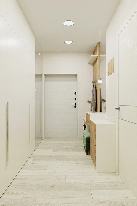 Светлая двушка в скандинавском стиле с яркими акцентами