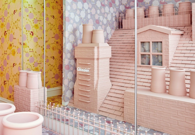 Цветы и помады: первый pop-up бутик Glossier в Лондоне