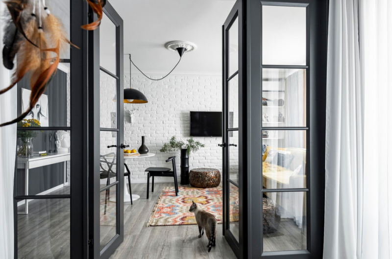 Квартира с этническими мотивами 43,8 м² в Екатеринбурге
