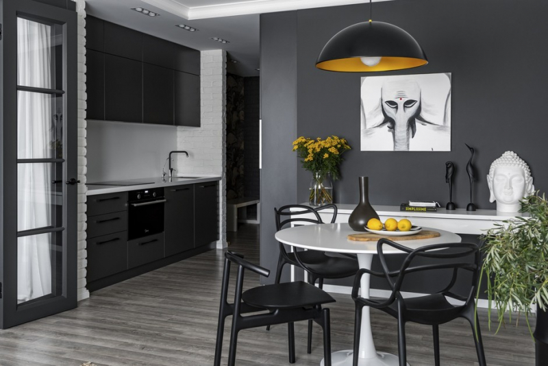 Квартира с этническими мотивами 43,8 м² в Екатеринбурге