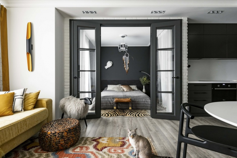 Квартира с этническими мотивами 43,8 м² в Екатеринбурге