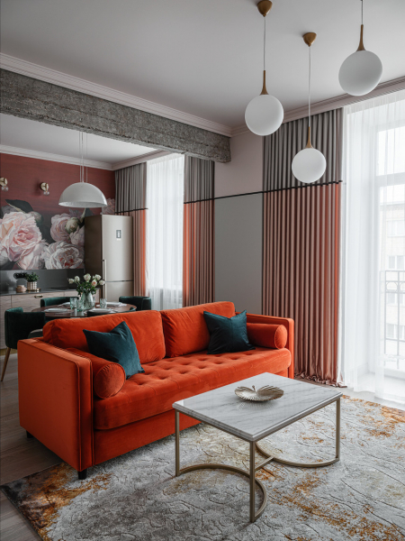 Романтичная квартира 59 м² в сталинском доме
